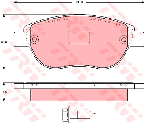 Brake Pad Set (DB1758)