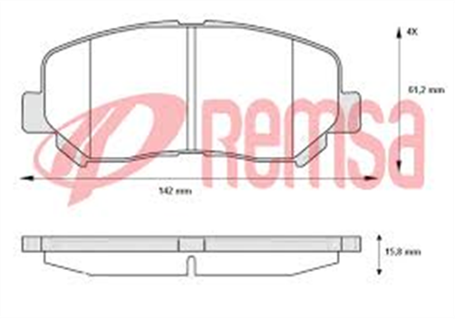 FRONT DISC BRAKE PADS - MAZDA CX-5  2011- DB2226 E