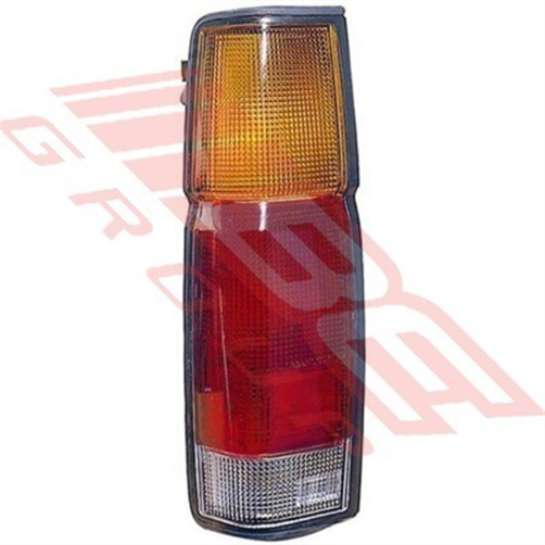 REAR LAMP - L/H - BLACK TRIM - NISSAN NAVARA D21 K/CAB 1986-92