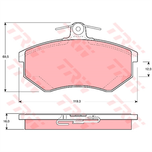 Brake Pad Set (DB1325)