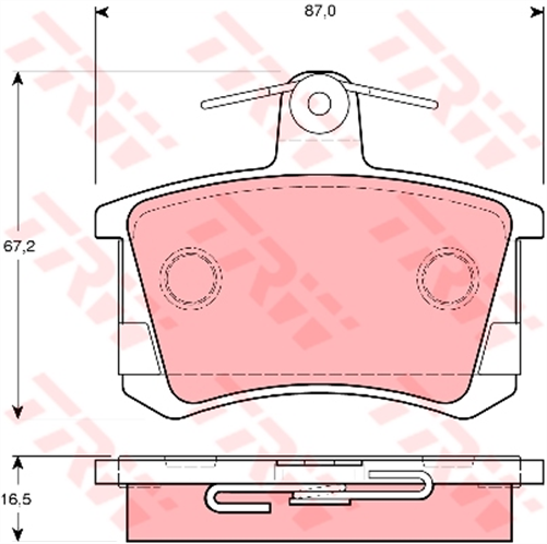 Brake Pad Set (Db222)