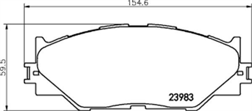 FRONT DISC BRAKE PADS - LEXUS IS300 06-