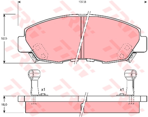 DTEC Brake Pad Set (DB1191)