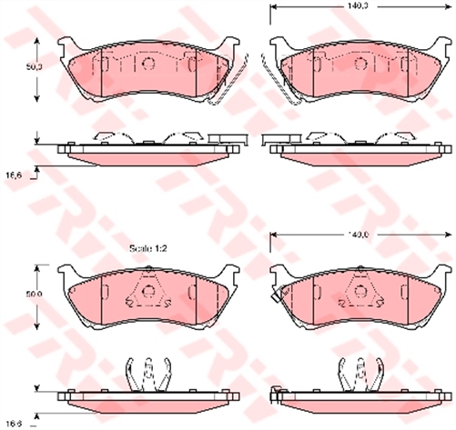 Brake Pad Set (DB1417)