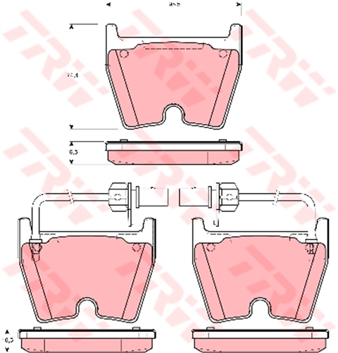 Brake Pad Set Inc. Wear Sensor