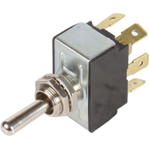 Toggle Switch On/Off/On DPDT (Contacts Rated 25A @ 12V)