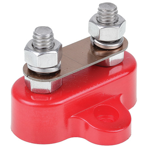 250A Dual Stud Distribution Terminal - Red