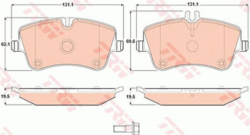 Brake Pad Set (DB1921)