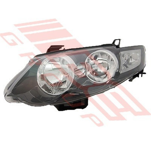 HEADLAMP - L/H - MANUAL - BLACK - FORD FALCON FG 2008- XR