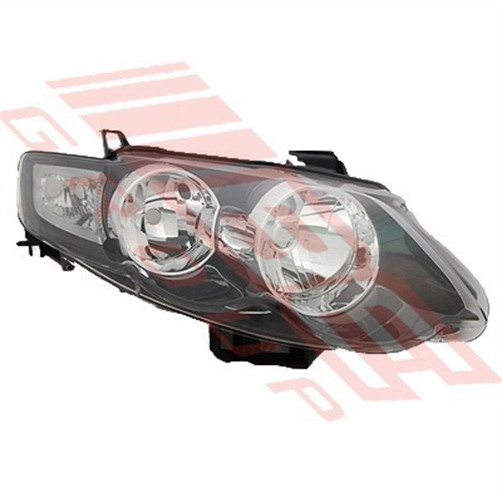 HEADLAMP - R/H - MANUAL - BLACK - FORD FALCON FG 2008- XR