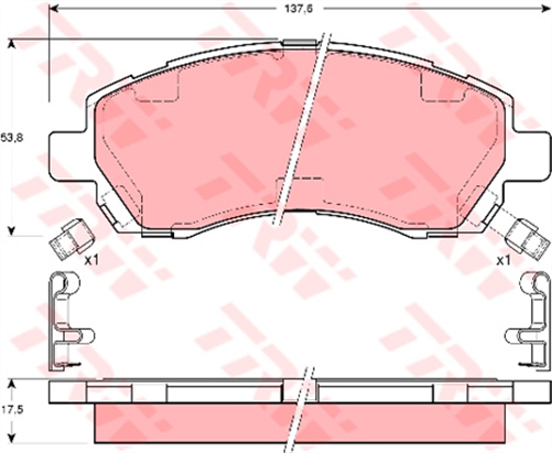 DTEC Brake Pad Set (DB1363)