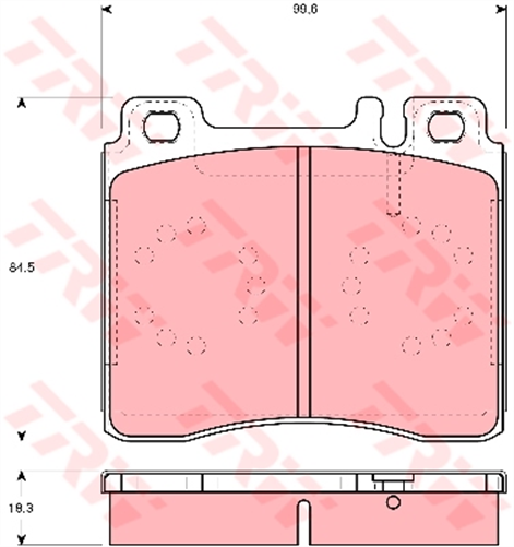 Brake Pad Set (DB1284)