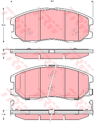 Brake Pad Set (DB1850)