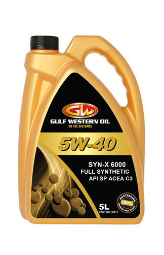 SYN X 6000 FULL SYNTHETIC 5W-40 ENGINE OIL - 5L 30517