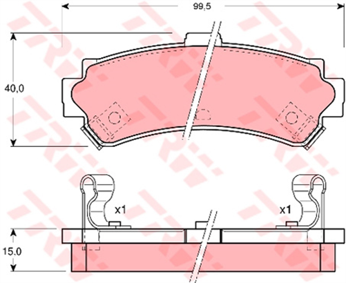 DTEC Brake Pad Set (DB1411)