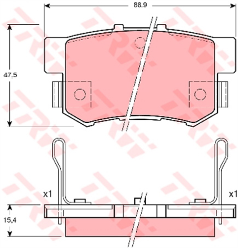 Brake Pad Set (DB1142/DB1265)