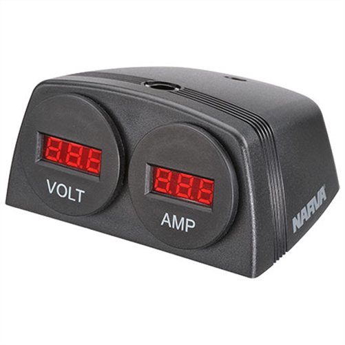 AMP/VOLT Meter Twin Socket