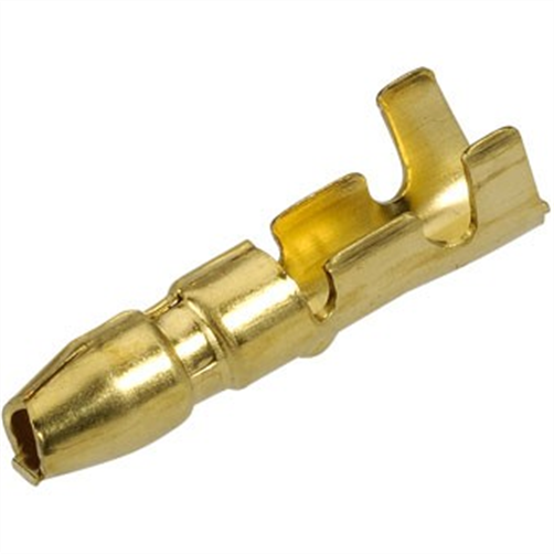 Crimp Terminal Male Bullet Brass Terminal Entry 5mm 100 Pce