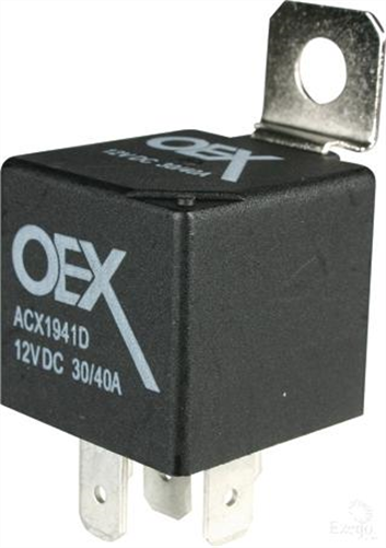 Mini Relay 12V Change Over 30/40A - Diode Protected