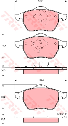 Brake Pad Set (DB1404/DB1427)