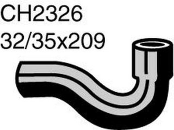 NISSAN VOLKSWAGEN RADIATOR HOSE LOWER CH2326