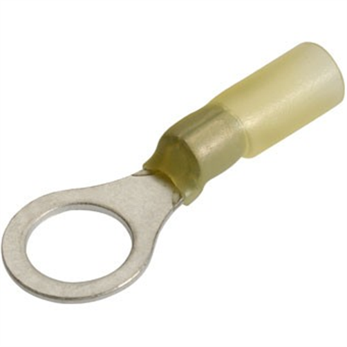 Crimp Terminal Ring Yellow Id 9.5Mm Heat Shrinkable 50 Pce