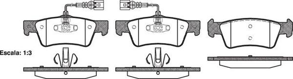 REAR DISC BRAKE PADS - AUDI / VW TOUREG  04- (ATE)