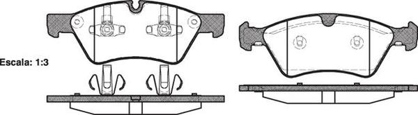 FRONT DISC BRAKE PADS - MERCEDES BENZ E CLASS 03-