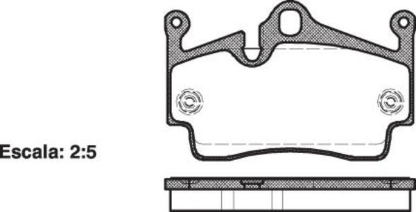 REAR DISC BRAKE PADS - PORSCHE BOXSTER, CAYMAN 04-