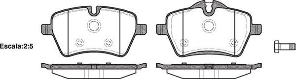 FRONT DISC BRAKE PADS - BMW MINI R5# 07-