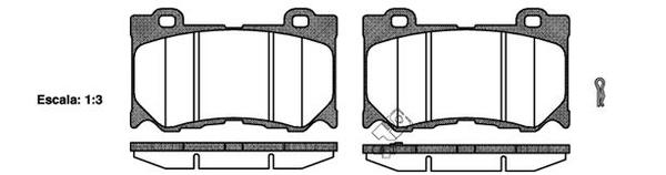 FRONT DISC BRAKE PADS - NISSAN 370Z 09-