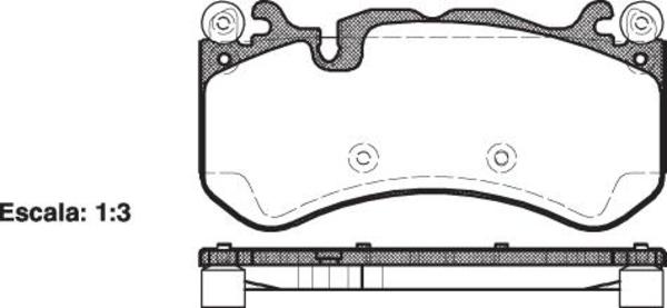 FRONT DISC BRAKE PADS - MERCEDES BENZ C , CLS , E CLASS   08-