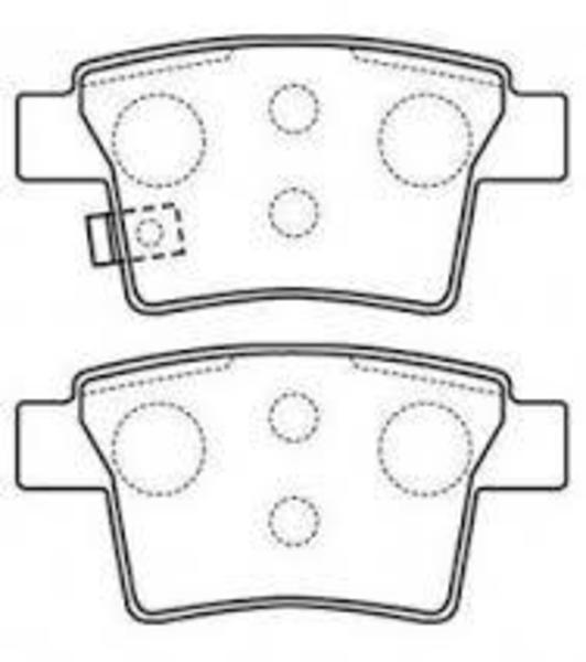 REAR DISC BRAKE PADS - FORD MONDEO III 004/2004-  DB1713 E