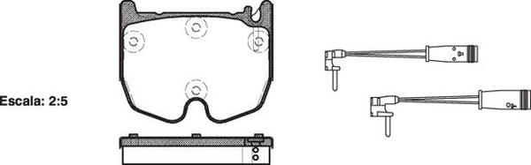 FRONT DISC BRAKE PADS - MERCEDES BENZ E CLASS 02-