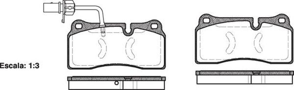 REAR DISC BRAKE PADS - AUDI / VW Q7 08-