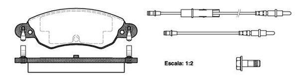 FRONT DISC BRAKE PADS - CITROEN PEUGEOT RENAULT C5 01-