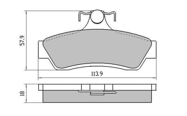 REAR DISC BRAKE PADS - HOLDEN COMMODORE VT-VZ  97 - 06 DB1332 E