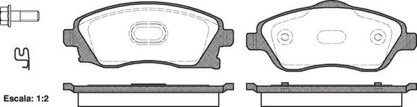 FRONT DISC BRAKE PADS - HOLDEN COMBO 01-