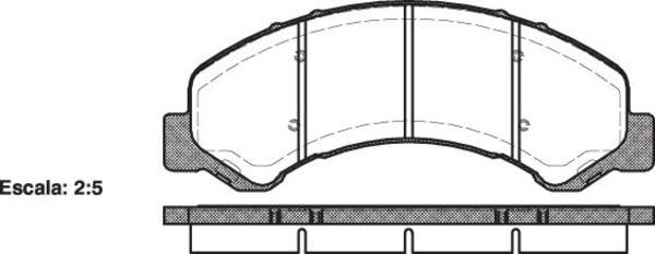 FRONT DISC BRAKE PADS - ISUZU ELF  99- AD4053 E