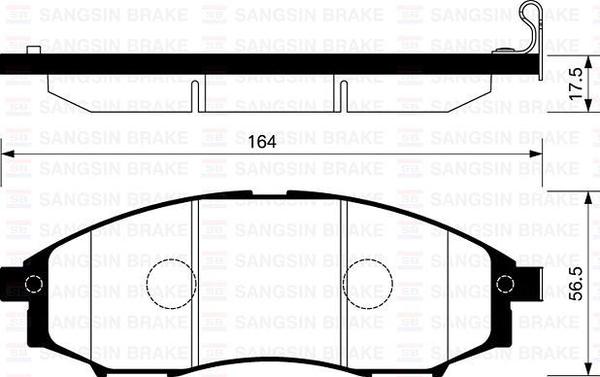 FRONT DISC BRAKE PADS - NISSAN NARVA D22 4WD 97- DB1439 E