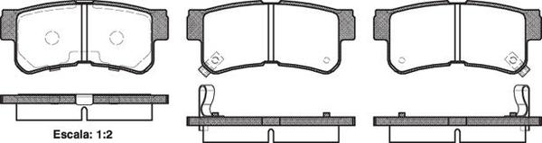 REAR DISC BRAKE PADS - HYUNDAI MATRIX 01-10