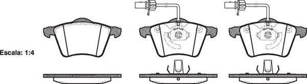 FRONT DISC BRAKE PADS - AUDI / VW TRANSPORTER 96-03