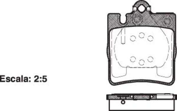 DB1457 E REAR DISC BRAKE PADS - MERCEDES BENZ E CLASS