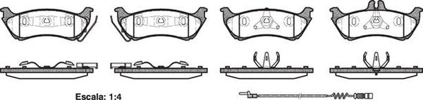 DB1430 E REAR DISC BRAKE PADS - MERCEDES BENZ M SERIES 99-04