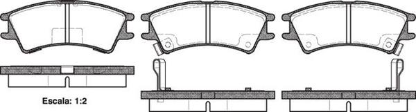 FDB1326 E FRONT DISC BRAKE PADS - HYUNDAI ATOS 98-