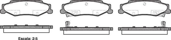 REAR DISC BRAKE PADS - CHEVROLET CORVETTE 97-