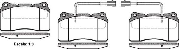 FDB1334 E FRONT DISC BRAKE PADS - ALFA 159,166 02-