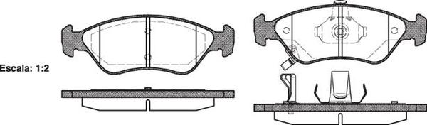 FRONT DISC BRAKE PADS - KIA CARENS 00-02