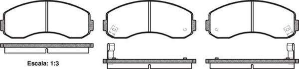 FRONT DISC BRAKE PADS - KIA K2500  04-