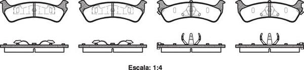 7545A E REAR DISC BRAKE PADS - FORD EXPLORER  95-